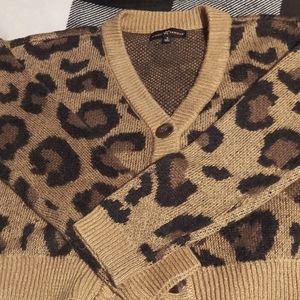 Animal print cardigan